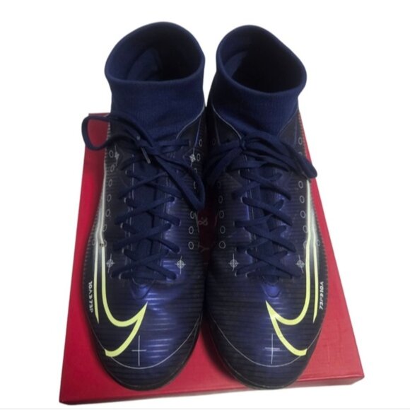 Nike Blue High-Top Athletic Shoes - Picture 3 of 8